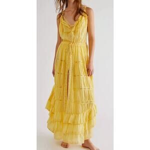 Free People Yellow Maxi Dress